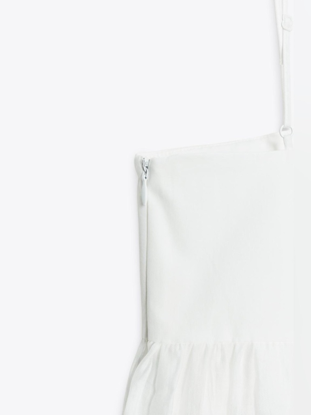 ZARA Long strappy dress with voluminous hem.  M NWT - Picture 10 of 14